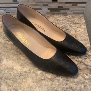 Chanel Black Heels & Salvatore Ferragamo Wedge